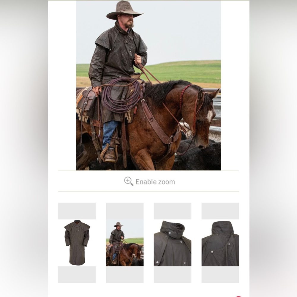 Australian Outback Collection riding coat.  Size large. Excellent condition